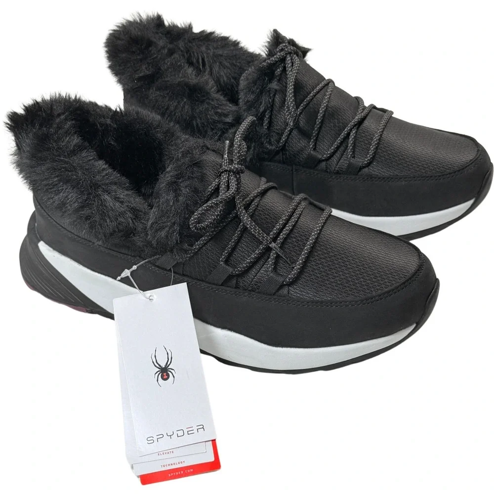 Spyder Aggie Shoes - NEW Womens Size 8.5 Black / White - #48998-FLR